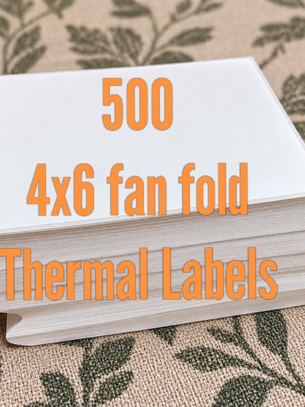 Source Unknown White Thermal 4x6 Fan-Fold Labels - 500 Pack